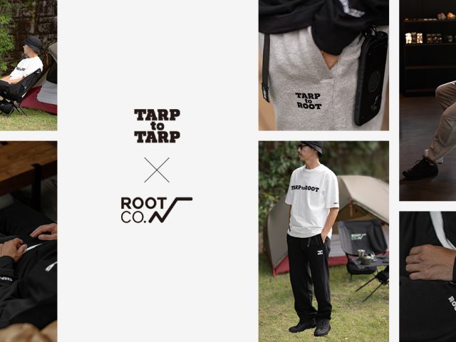 【新商品】TARPtoTARP×ROOT CO.コラボ「PLAY UTILITY Sweat Pants」販売のお知らせ