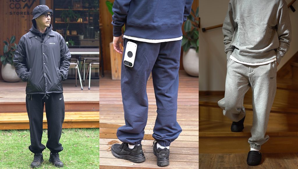 loncino uneune sweat pants MIKADO着用 新商品】「PLAY UTILITY Sweat Pants 2025」販売開始のお知らせ | ROOT