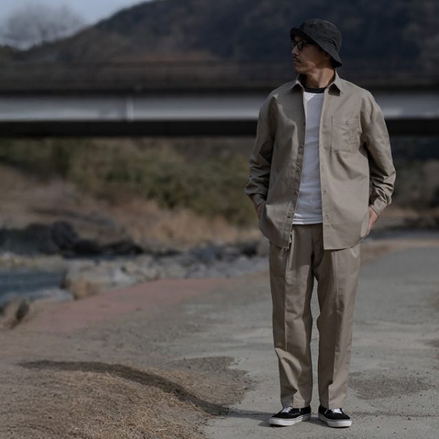 【新商品】「PLAY TC TWILL UTILITY Long Sleeve Button Shirts」「PLAY TC TWILL UTILITY Pants」販売開始のお知らせ